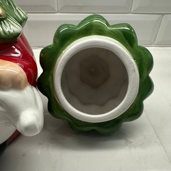 Harry & David Gnome Christmas Tree Cookie Jar Brand New No Box - Picture 5 of 7